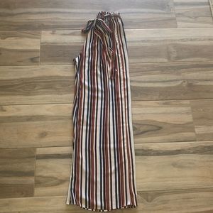 High waisted wide fit trousers